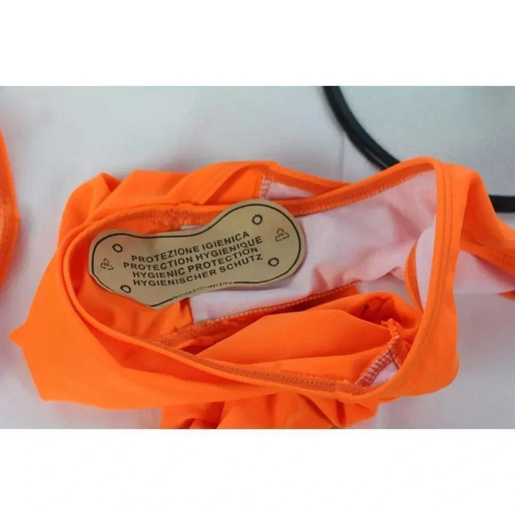 ladies Orange 2pc swimsuit size S - Picture 5 of 5
